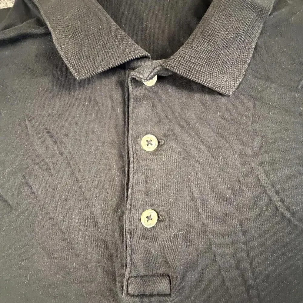 Polo Ralph Lauren Mens Classic‎ Fit Short Sleeve Polo Shirt Black XL Multi Pony